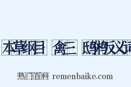 本草纲目·禽三·鸱鸺反义词是什么意思的图片